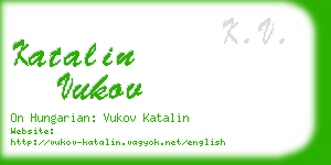 katalin vukov business card